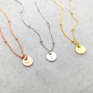 925 Silver Coins Necklace Letter Choker Handmade Gold Choker 7mm Pendant Collier Femme Kolye Collares Jewelry Women Necklace Q0531