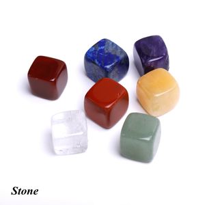 Natural Crystal Chakra Stone 7PCS Set Present CityTones Palm Reiki Healing Crystals Gemstones Yoga Energy NaturalCrystalChakra Yfa3100