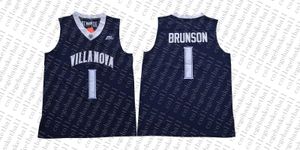 NEU 2018 Villanova #1 Jaylen Brunson College-Trikot Marineblau Weiß S-XXL