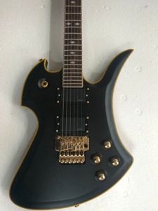 Anpassad Grand B.C R Electric Guitar med guldhårdvara i svart EMS gratis frakt