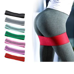 Fasce di resistenza Cotone antiscivolo Fascia per fianchi Esercizio elastico per lo yoga Allenamento di stretching Allenamento fitness1