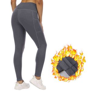 Chrleisure Sport Pants For Warmth Women Gym Seamless Times Winter Workout Sexy Yoga Pants Runing Fitness Sportswear H1221