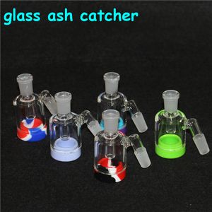 hookahs 14mm 18mm ash catcher for water bong 45 90 degree glass nectar dabber tools