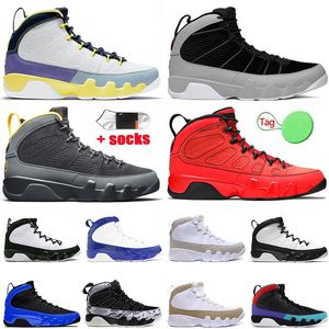 Män 9 Basketskor Jumpman 9s Partikel Grå Vit Rosa Space Jam Oregon Ducks Bred Unc Sneakers University Gold Gym Red Racer Blue Sports Trainers Stor storlek US 13