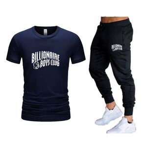 2023 męska w stylu casual, letnia projektant t-shirty dresy męska koszulka + zestaw spodni Fitness bawełniana koszulka Jogger odzież męska bluza spodnie dresowe