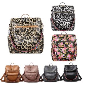 Designer- Retro großer Rucksack Damen PU-Leder Rucksack Damen Rucksack Reiserucksäcke Schulter Schultaschen