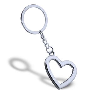 Hj￤rtformade nyckelringar Metal Keychain Pendant Romantisk par Key Ring Key Chain Fashion Accessories