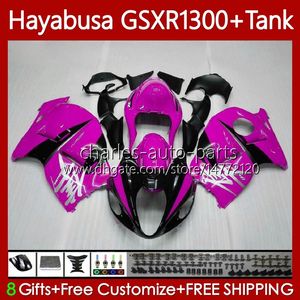 Kit de corpo para Suzuki Hayabusa GSXR 1300CC 1300 CC 2002 2003 2004 2005 2006 2007 74No.151 GSX-R1300 GSX R1300 GSXR-1300 96-07 GSXR1300 96 97 98 99 00 01 Fairings Pink Black