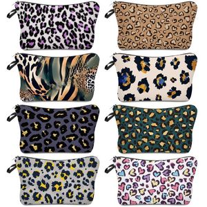 16 Styles Leopard Printing Makeup Bag Ladies Storage Waterproof Bag Simple Fashion Travel Pouch Wallets Totes Zipper Handbag