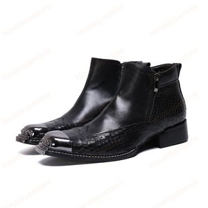 Winter Men Shoes Genuine Leather Boots Fashion Casual Boot Plus Size Ankle Boots Comfortable Boots