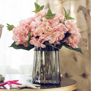 Simulação Hydrangea Flores decorativas Califórnia sala de estar caseiro decoração