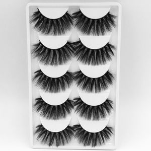 5D Mink Hair Eyelash with Tweezers Natural Thick Wholesale