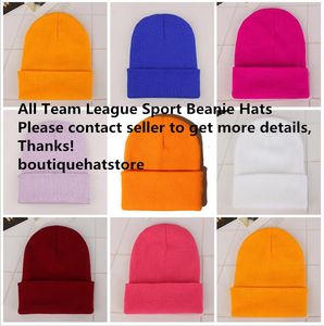 2021 Ny ankomst Boston All Team Baseball Sports Sticked Beanies Godkvalitet Vinter varma skalle hattar pom manschett beanie297y