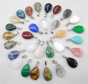 Natural Stone watar drop Pendant Charms Fashion Jewelry Necklace Earrings Making Findings Wholesale MKI Brand