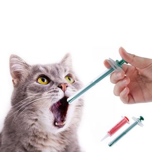 Pet pillola iniettore compressa orale capsula o kit di strumenti di alimentazione medica liquida siringhe per gatti cani piccoli animali JK2012XB