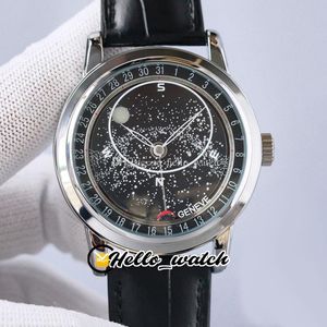 Super Complex 6102R-001 Miyota 8215 Автоматические мужские часы Звездное небо Галактика Moonphase Blue Dial 6102 6104 Стальной корпус Кожаный ремешок Часы Hello_Watch HWPP G33A (1)