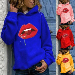 Kvinnor Hoodies Mode Casual Style Hoodie Hoodies Pullover Womens Animal Print Sweatshirt Långärmad 2021 Svett