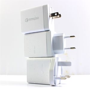 En Kaliteli QC 3.0 Hızlı Uyarlanabilir Duvar Şarj 3 USB Portu Hızlı Şarj Duvar Şarj Güç Adaptörü iphone 12 11 Huawei P40 Serisi