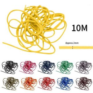 HIINST Fitness Exercise Resistance Bands Rubber mm Thin Fine Round Elastic Stretch Bungee Cord Colours Length m1