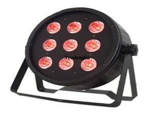 6 pcs LED DMX Liso Slim par Light 9x10W RGBW 4IN1 LED anel led par luz para o casamento festa de eventos