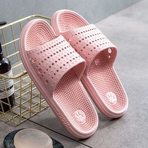 Pantofole da massaggio per donna per coppia casa suola morbida antiscivolo bagno interno doccia scivoli solidi casa scarpe semplici da donna uomo estate