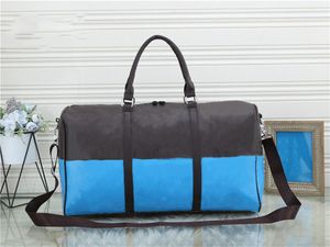 märke män lyx dam resväska PU Läder duffle designerbagage handväskor stor kapacitet sport 50*24*32cm