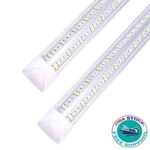 LED zintegrowana rura 5 stóp 6 stóp 8ft Light 4FT V Shaped 4 5 6 8 FT fluorescencyjne rury światła 36W 72W 100W 144W w magazynie