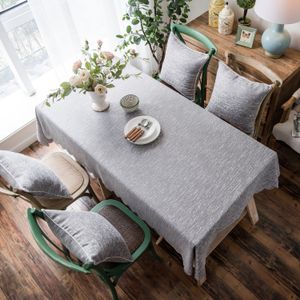 Luanqi Tablecloth Waterproof Linen Table Cloth Rectangle Burlap Table Cover Kitchen Table Obrus Tafelkleed Home Decoration T200703