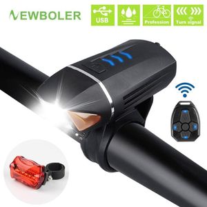 Światła rowerowe BOLER 350 LUMEN Light Light Turn Signal Wireless USB Akumulator LED Rower Anti-Theft Cycle Horn MTB Reflektor