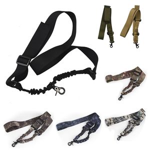 Airsoft Strap Gun Lanyard Single Point Tactical Sling Sport all'aria aperta Esercito Caccia Camo Gear Rifle Shooting Paintball Gear NO12-001