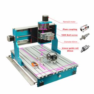 4 Oś Zestaw ramowy CNC Pasada liniowa NEMA Silnik krokowy do grawerowania DIY Grawerowanie Wiertnice