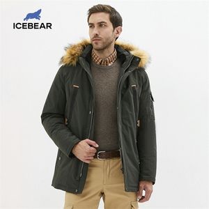 ICEbear giacca invernale da uomo nuova giacca in cotone di media lunghezza con collo in pelliccia marchio di abbigliamento MWD20897D 201023