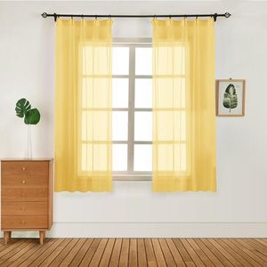 Cortinas cortinas 1pcs cortinas de tule moderno corta de cor sólida janela de janela por porta de voz cortinas dormitorios sheer para quarto sala de estar1