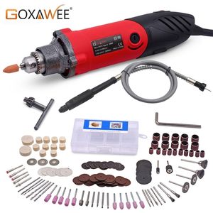 GOXAWEE 240W Electric Drill Dremel Type Electric Grinder Rotary Tool Mini Grinder Die For Grinding Metalworking Drilling Machine 201225