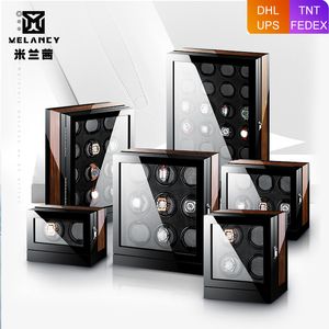 New Version Watch Winder for automatic watches Wooden Watch Accessories Box Watches Storage LJ201126