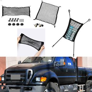 For Ford F-650 Car Vehicle Black Rear Trunk Cargo Baggage Organizer Storage Nylon Plain Vertical Seat Net