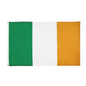 Zielona White Orange Ire Ir Irish Ireland Flag do dekoracji Bezpośrednia cena fabryczna poliester x cm