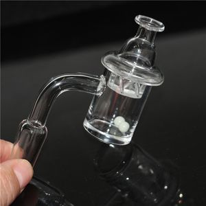 XXL Rökning Quartz Banger Nail Cyclone Carb Cap 100% Quartzs Kort hals 10mm 14mm18mm Man Kvinna för Dab Rigs