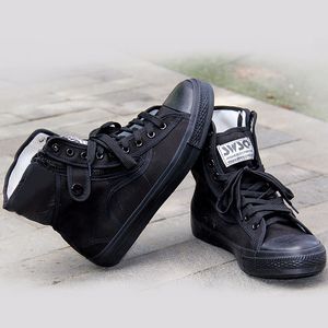 Exército Moda Preto Sapatos de Segurança Respirável Trabalho Sapatos Protetores Anti-Skid Wear Treinamento Botas High Zapatos Hombre R2-44 Y200915