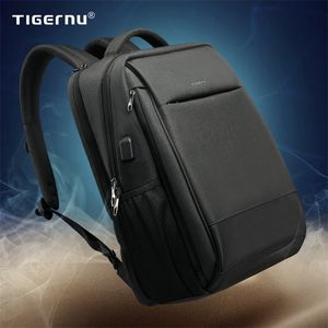 Tigernu Anti theft 15.6" Laptop Backpack Men 27L Large Capacity Waterproof Travel Bag Business School Bags 220211