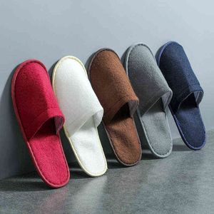 Disposable Slippers Non-Slip Thick Comfortable Slippers Home Travel Portable Thin Bottom Slippers zapatos mujer zapatillas casa W220218