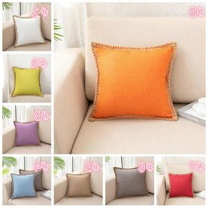 Solid Pillow Case Office Hotel Pillow Cover Luxury Pillow Cases Bedroom Sofa Cushion Cover Sitting Living Room Car Decoration