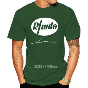 新しい最高品質のRhude Tee男性女性コラボレーション限定特大100 コットンTシャツHiphop Rhude Eagle Tシャツ