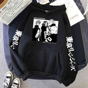 Japão Tokyo Revengers Hoodie Comics Manjiro Sano Gráfico Hoody HOODY HOODY Roupas Outono Inverno Casual Cosplays Sportswear H1227