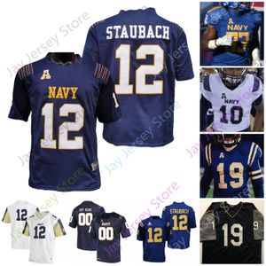 2020 Marine Midshipmen Custom Football Trikot - NCAA College Langlebige Polyester Marine Blau