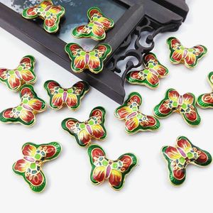 320 pcs Cute cloisonne esmalte borboleta solta contas por atacado jóias fazendo DIY encantos colar bracelete brincos acessórios Aconselhamento