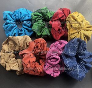 Kinder-Haar-Accessoires, Designer-elastischer Scrunchy-Druck, Mädchen-Frauen-Band-Zubehör, Dutt-Gummi-Haarband, Mädchen-Halter, Seil, Pferdeschwanz-Kopfschmuck, 3 Stück/Set