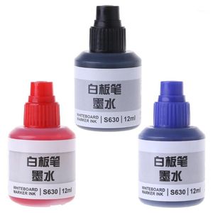 12ml Refill Ink For Refilling Inks Whiteboard Marker Pen Black Red Blue 3 Colors School Office Supplies C261