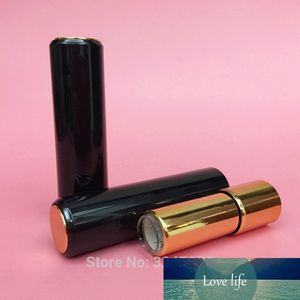 Wholesale women tubes for sale - Group buy 50pcs Classic Black Empty Round Lipstick Tube Professional Lip Makeup Tools Plastic Women Lip Balm Container mm
