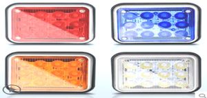 2ピース車表面実装LEDストロボ警告ライト、警察の救急車の火災緊急ライト、12V / 24V、防水